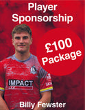 Billy Fewster  HOME  Player Kit Sponsorship  Package 1
