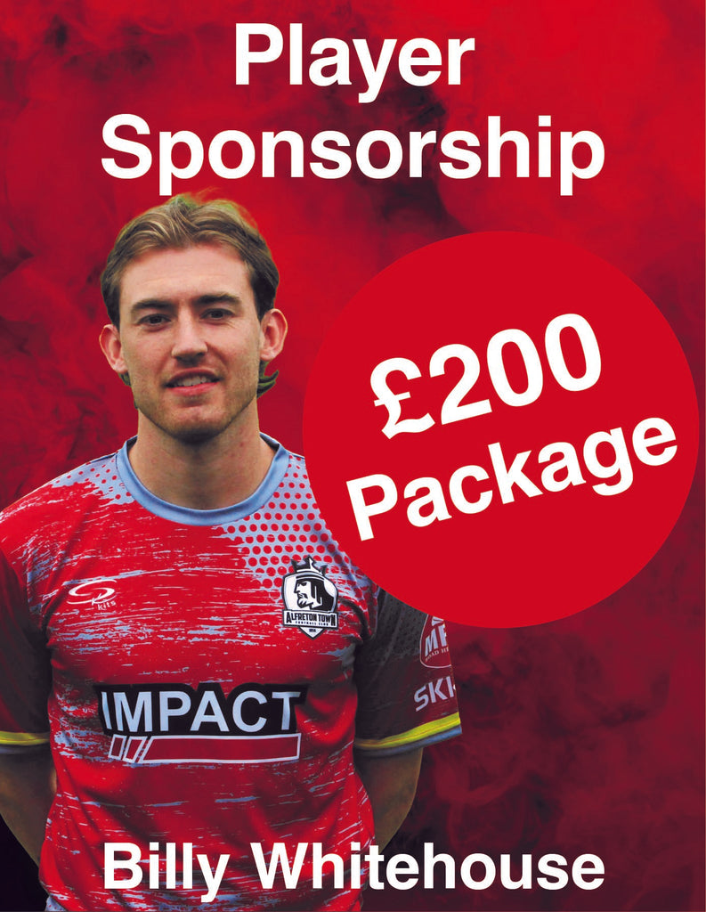Billy Whitehouse  AWAY  Player Kit Sponsorship  Package 3