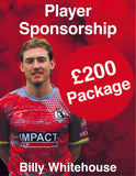 Billy Whitehouse  AWAY  Player Kit Sponsorship  Package 3