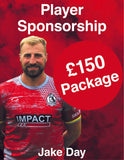 Jake Day  AWAY  Player Kit Sponsorship  Package 2