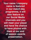 Dwayne Wiley  AWAY  Player Kit Sponsorship  Package 2